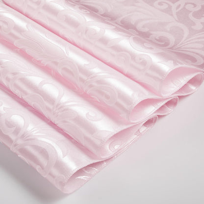 12 Packs Damask Light Pink Satin Table Runner 12 x 108Inch Light Pink Table Runners for Birthday Wedding Bachelorette Baby Shower Party Table Decorations Supplies