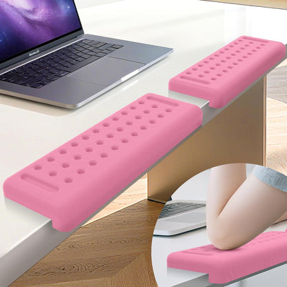 L-Shaped Desk Edge Cushion, 2 PCS Elbow Rest for Desk, Pink