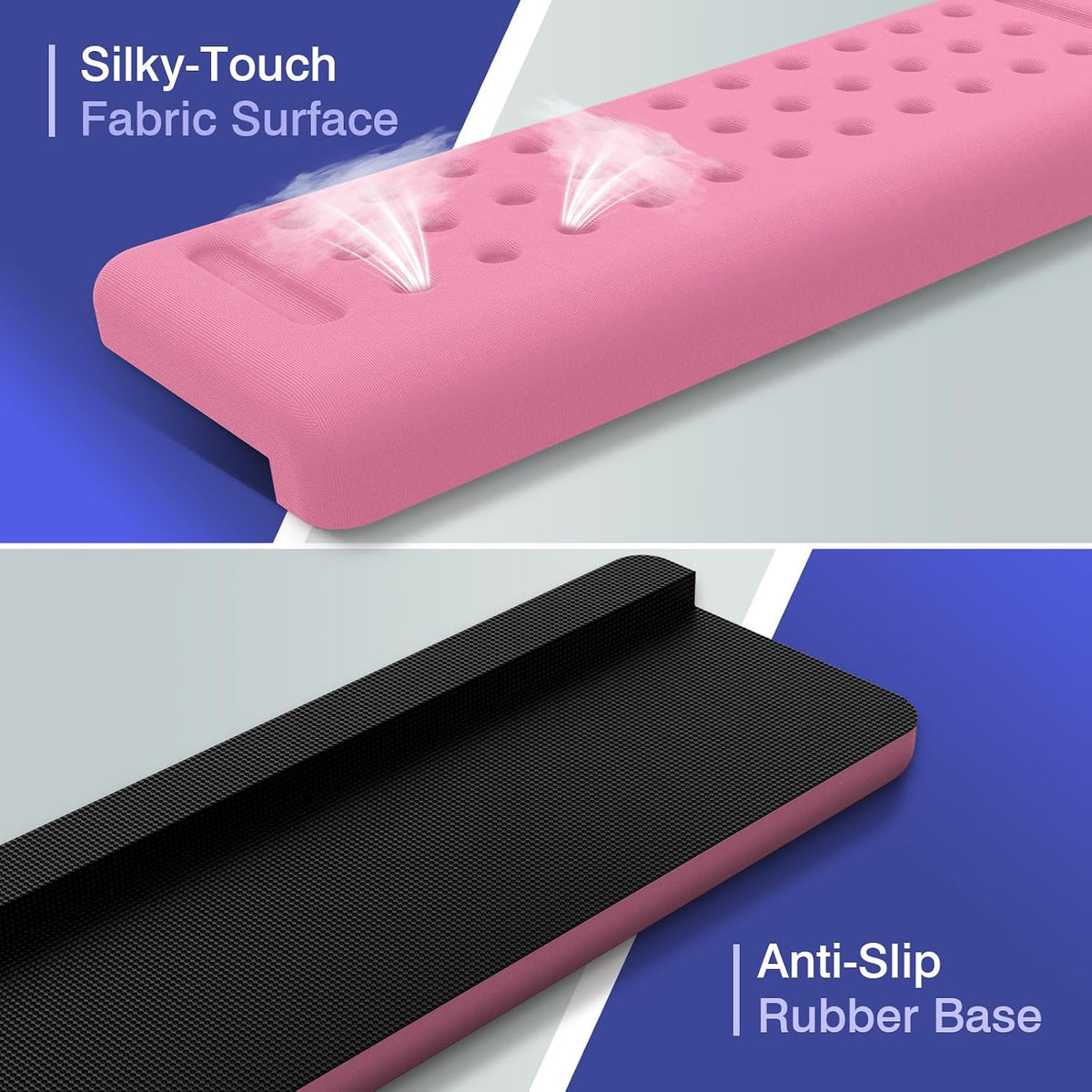 L-Shaped Desk Edge Cushion, 2 PCS Elbow Rest for Desk, Pink
