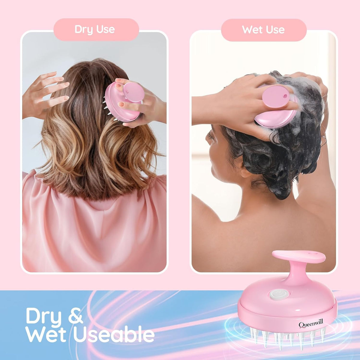 Scalp Massager Electric Hair Growth Scrubber for Dandruff Removal