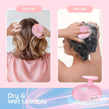 Scalp Massager Electric Hair Growth Scrubber for Dandruff Removal