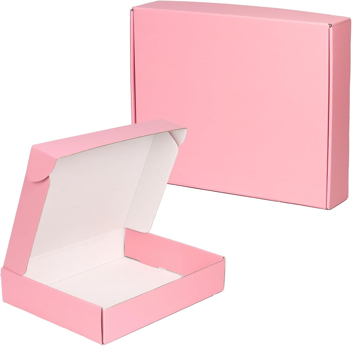 10x8x2 In Pink Shipping Boxes Medium, Pack of 30 Corrugated Mailer Boxes for Packaging Small Business