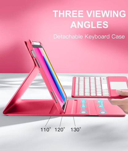 Harvopu for iPad A16 11th/10th Generation Case with Keyboard, Folio Cover