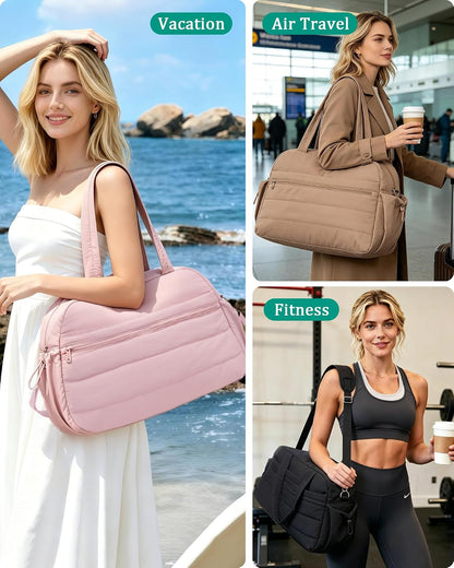 Duffle Bag for Travel, Weekender Carry on Bag for Women