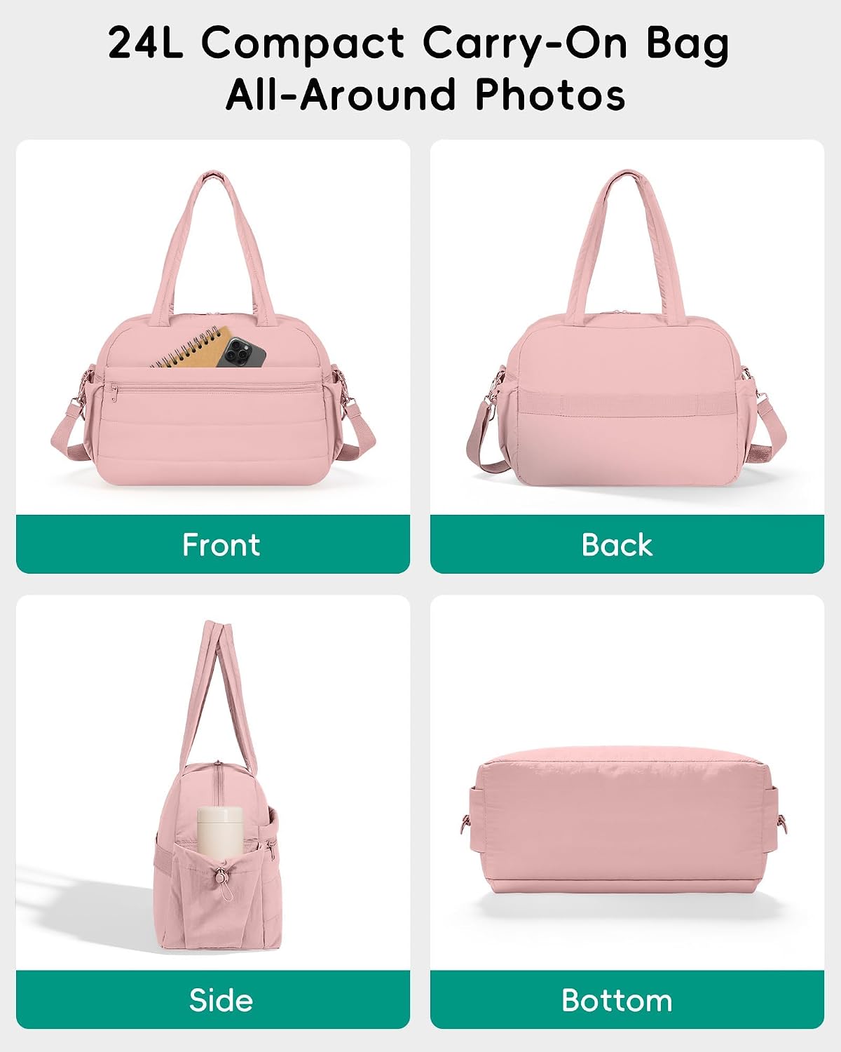 Duffle Bag for Travel, Weekender Carry on Bag for Women