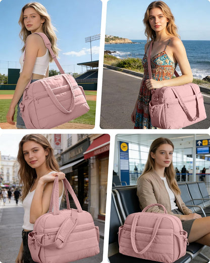Duffle Bag for Travel, Weekender Carry on Bag for Women
