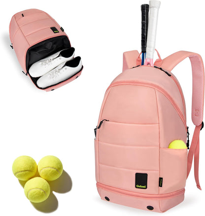 Goloni Tennis bag with Shoe Compartment for Men Women, Holds 2 Rackets