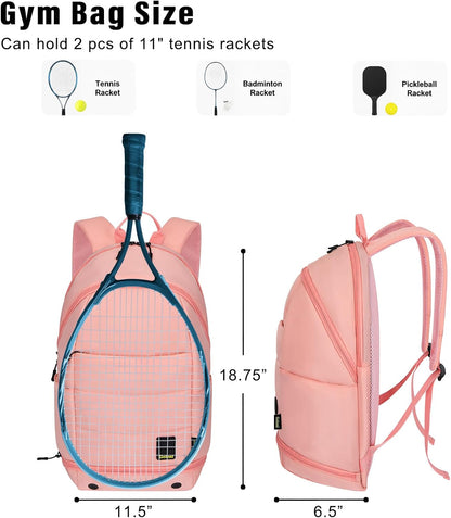 Goloni Tennis bag with Shoe Compartment for Men Women, Holds 2 Rackets