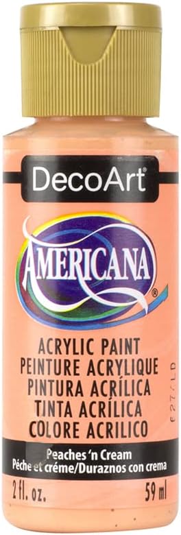 DecoArt Americana Acrylic Paint, 2-Ounce, Peaches 'n Cream