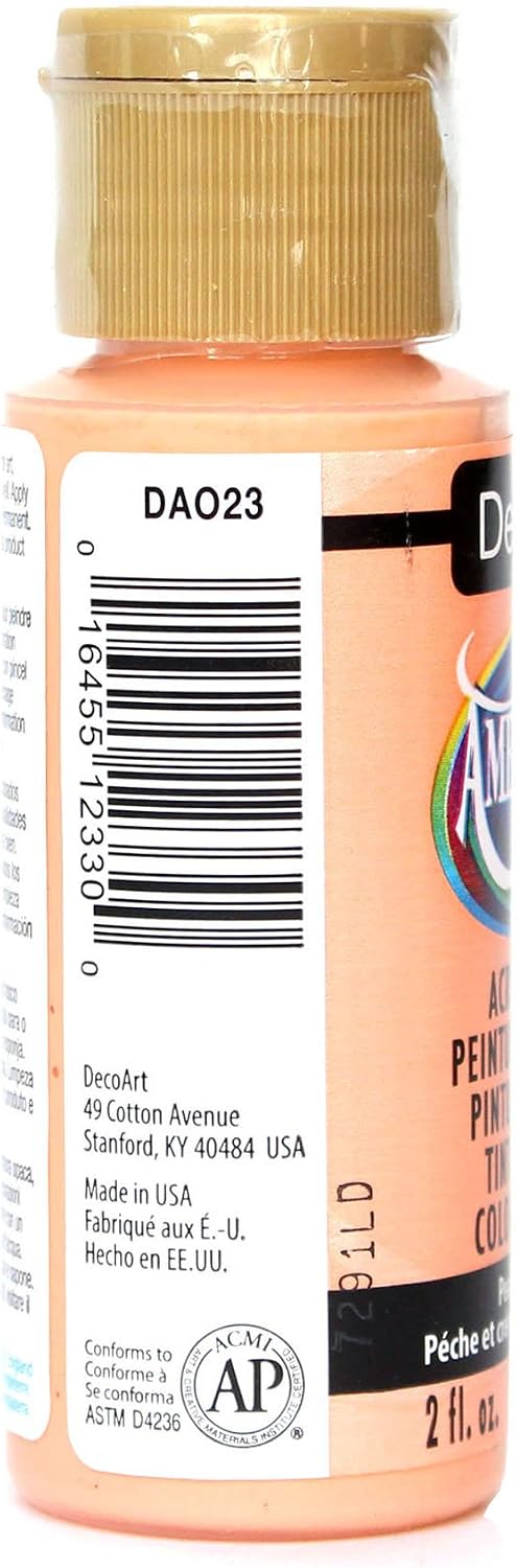 DecoArt Americana Acrylic Paint, 2-Ounce, Peaches 'n Cream