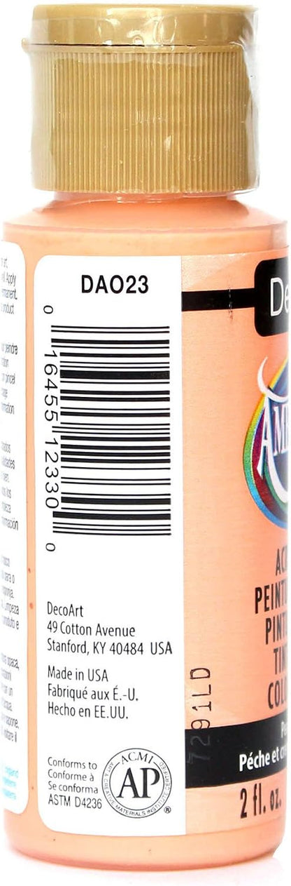DecoArt Americana Acrylic Paint, 2-Ounce, Peaches 'n Cream