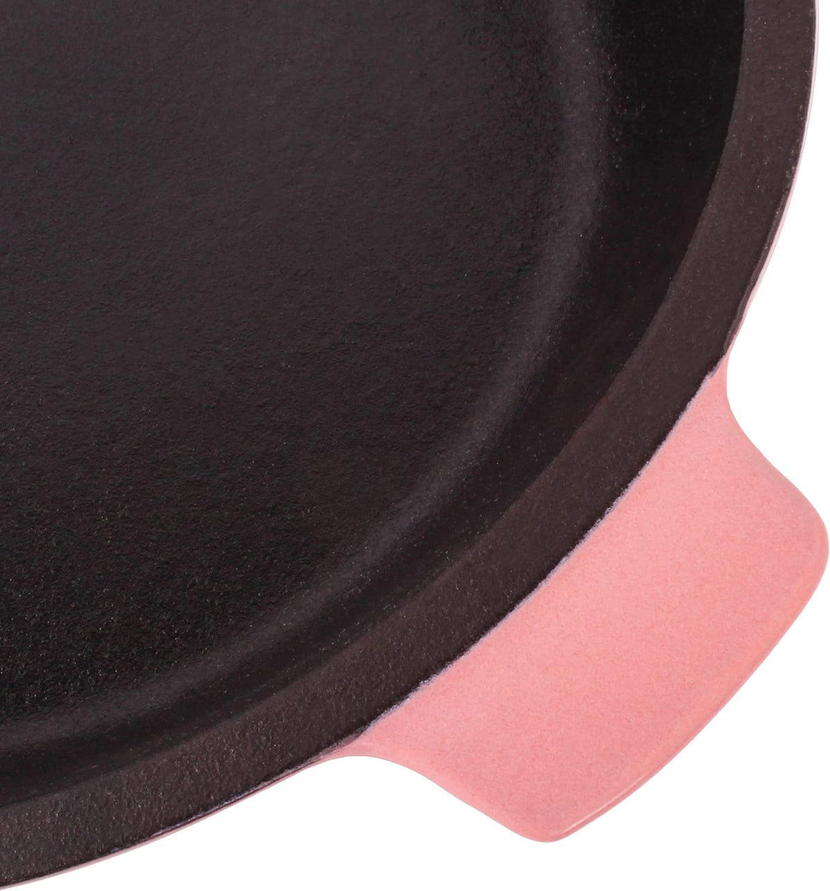 3Pc Pink Enameled Cast Iron Cookware Set, 3qt Dutch Oven