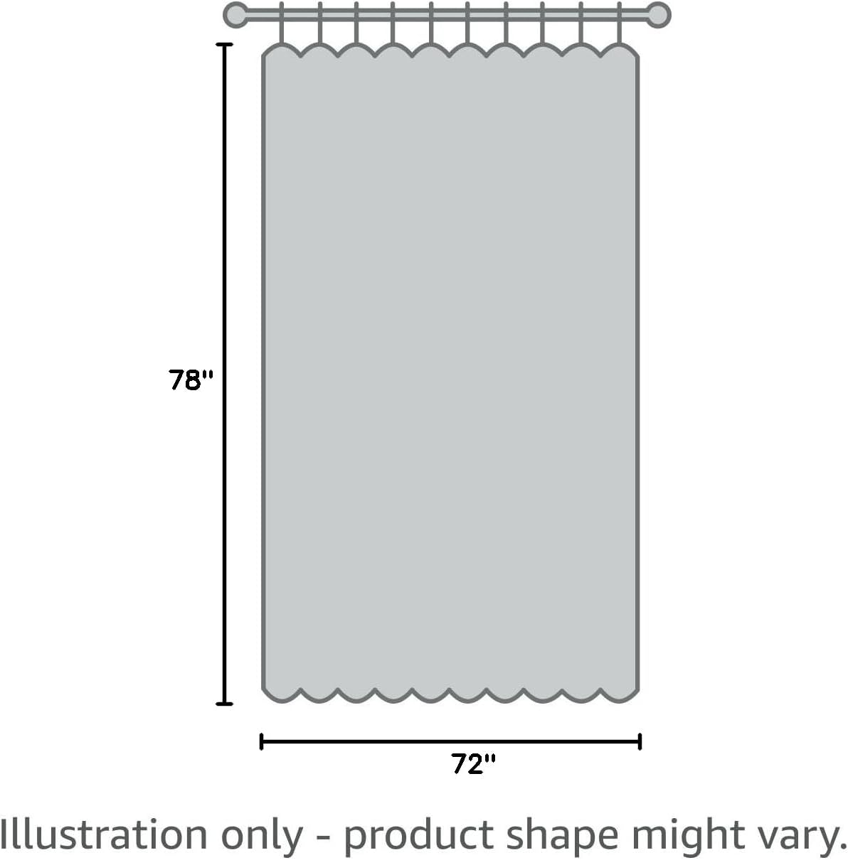 Shower Curtain for Bathroom Decor 72 x 78 Inch, Floral Rose Pink