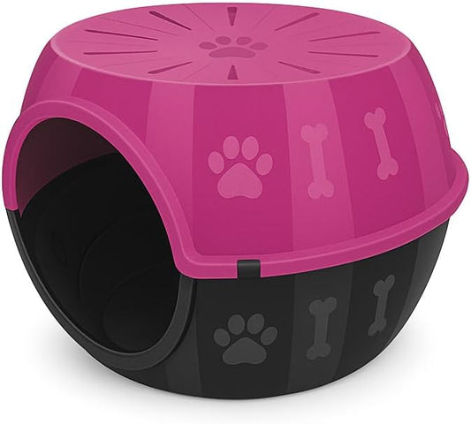 Cat Cave - Cozy Cat Bed Cave for Relaxation, Durable Plastic Cat Houses for Indoor Cats, Modern Design, Easy to Clean, Loved by Cats, Large 12.5" H x 20" L x 15.3" W.