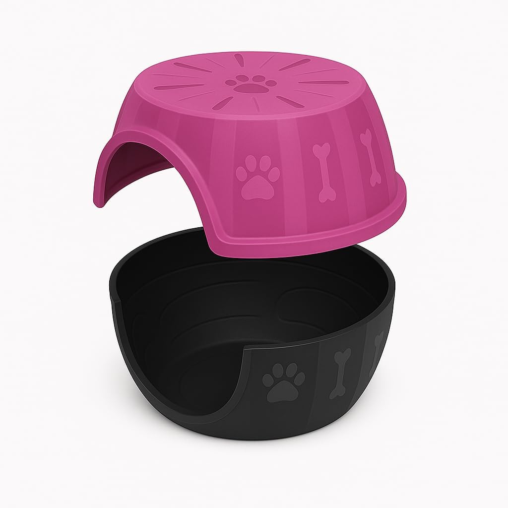 Cat Cave - Cozy Cat Bed Cave for Relaxation, Durable Plastic Cat Houses for Indoor Cats, Modern Design, Easy to Clean, Loved by Cats, Large 12.5" H x 20" L x 15.3" W.