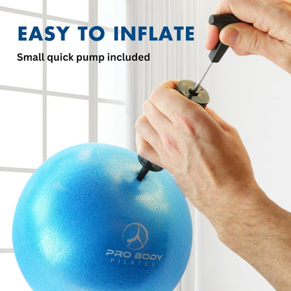 Ball Small with Pump - 9 Inch Small Exercise Ball