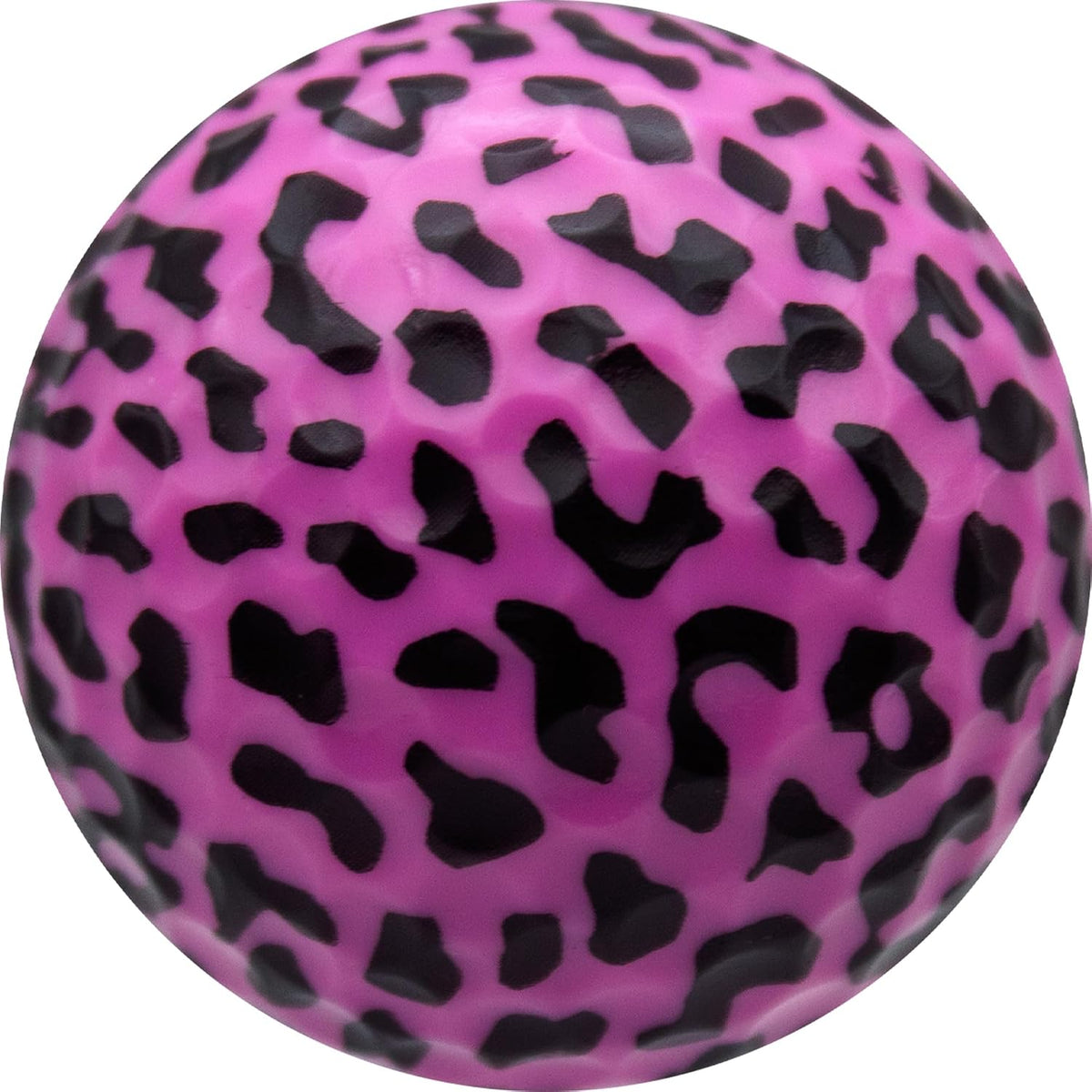GBM Pink Leopard Print Novelty Golf Balls – Full Leopard Print Color Golf Balls for Gifts, Tournaments, League Events & Collectors, Ladies Golf Accessories, 12 Pack