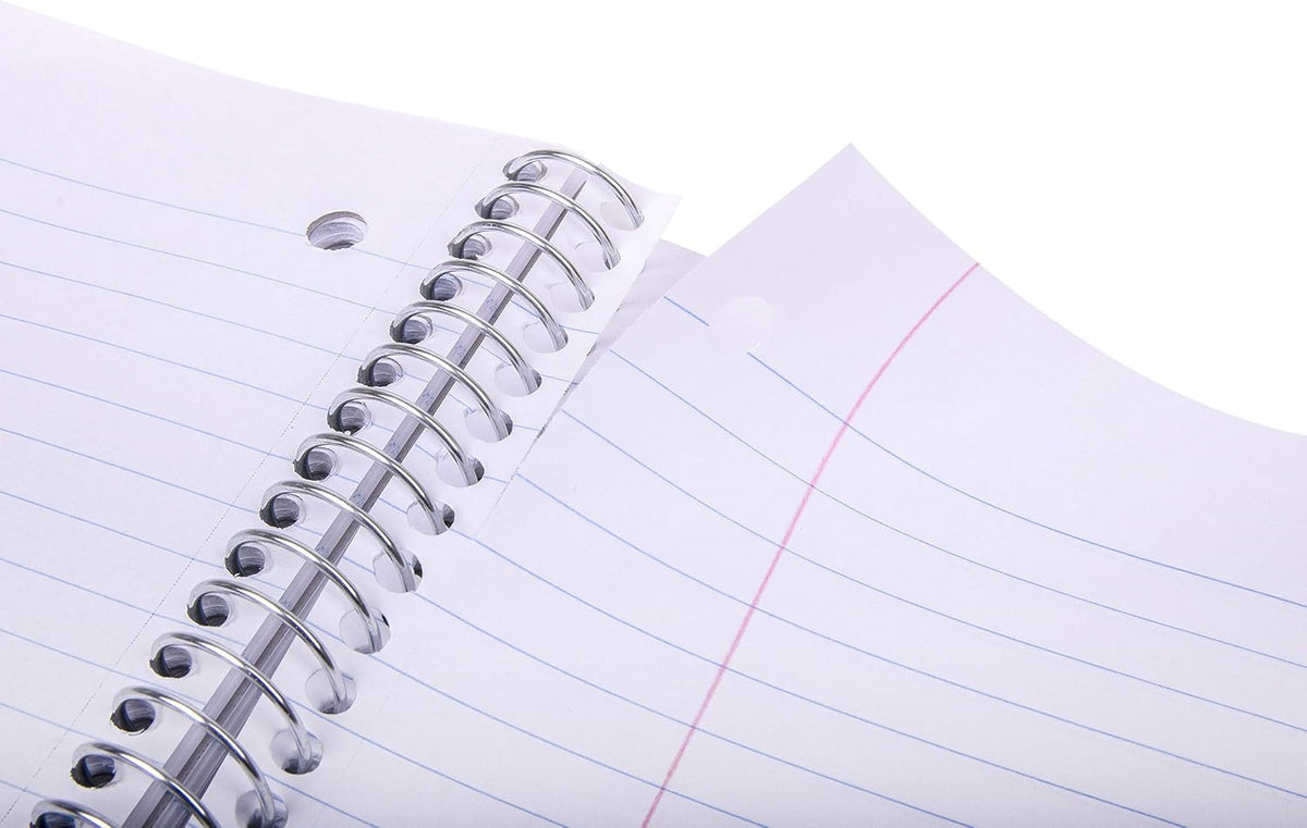 Office Durable Spiral Notebooks, 5 Subject (Spring Pink, Wide Ruled 1pk)