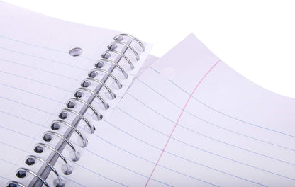 Office Durable Spiral Notebooks, 5 Subject (Spring Pink, Wide Ruled 1pk)