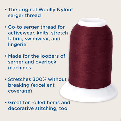 Woolly Nylon – Serger Thread for Stretch & Knit Fabrics – Light Pink