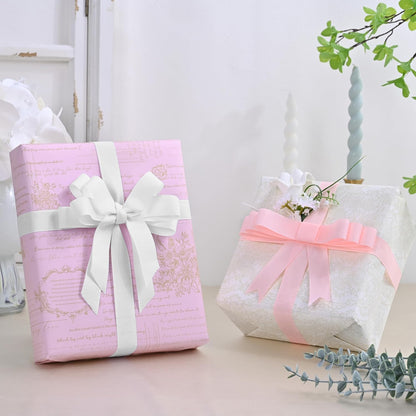 Light Pink Grosgrain Ribbon 1 inch X 50 Yards Light Pink Ribbon for Gift Package Wrapping Wreath Baby Shower and Other Projects