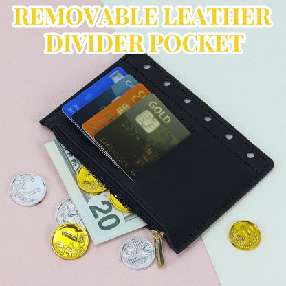 A7 Pocket Refillable Planner Small Binder Notebook 6 Ring 4.5"x5.7"