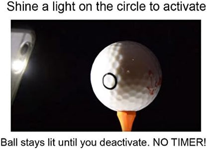 CV LED Golf Balls - Light Activated - No Timer - 6 Pack (Pink)