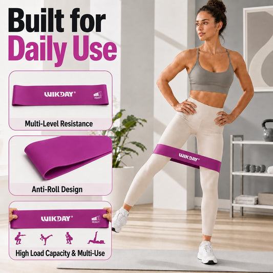Resistance Bands for Working Out Exercise Loop Bands Workout Bands Set for Men Women Body Stretching, Crossfit Training, Home Workout, Physical Therapy, Booty Legs, Set of 5