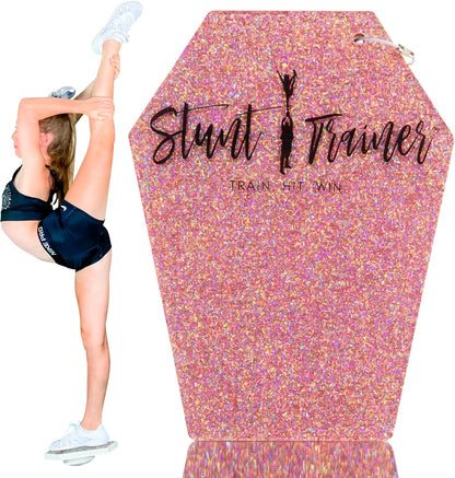 Pink – Cheerleading Flyer Balance Board for Stunt Practice | Improve Core Strength, Stability & Body Control | Compact Training Tool for Flyers of All Levels