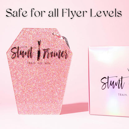 Pink – Cheerleading Flyer Balance Board for Stunt Practice | Improve Core Strength, Stability & Body Control | Compact Training Tool for Flyers of All Levels