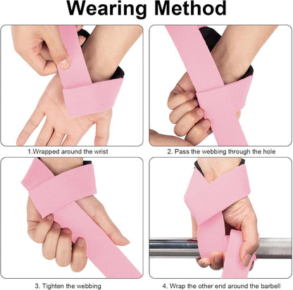Upgrade Lifting Straps Wrist Wraps Weightlifting Training,Heavy Duty Gym Support for Men Women Boost Grip Wrist Stability