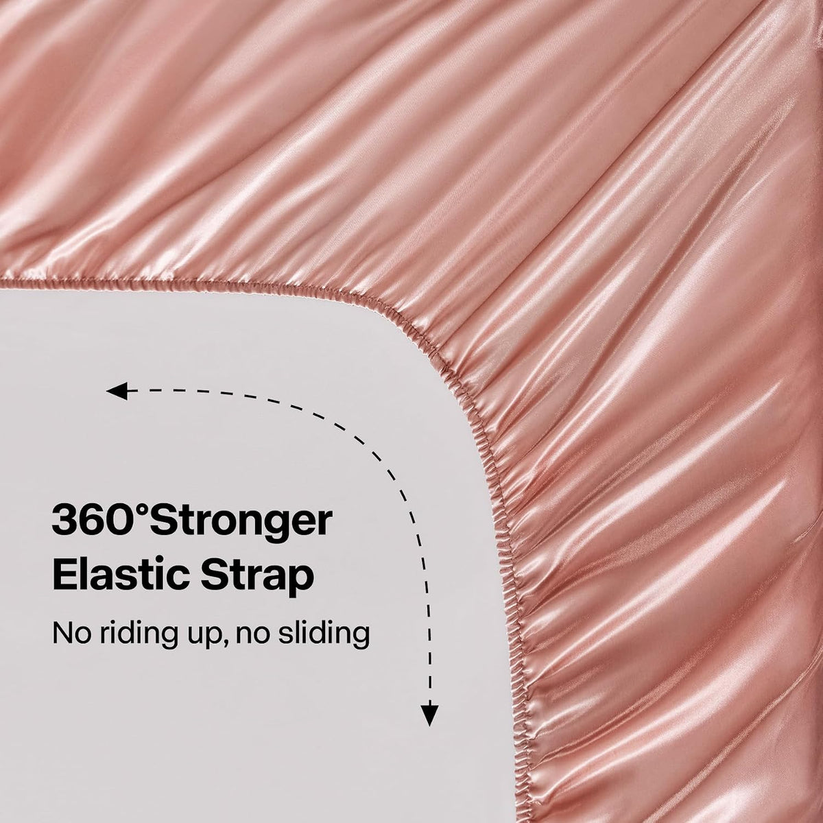 Satin Sheets Twin Size Bed Set, Rose Pink, 3 Pieces