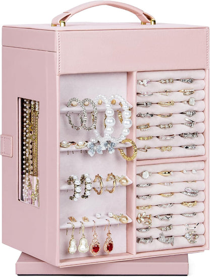 6-Tier Jewelry Box Organizer 5 Drawers Jewelry Storage Case