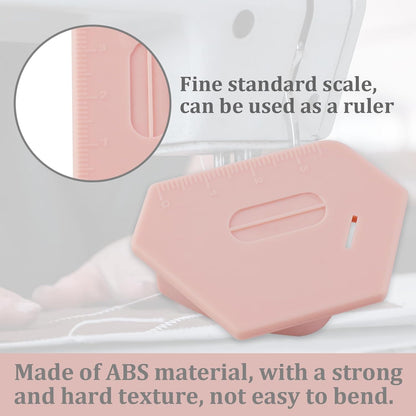 3 Pcs Magnetic Seam Guide for Sewing Machine, Polygonal Multifucntional Seam Guide Hemmer with Scale, Sewing Quilting Supplies Accessories (Pink/Green/Orange)