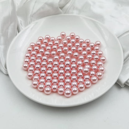 340pcs 12mm Pink ABS Undrilled Art Faux Pearls for Vase Fillers