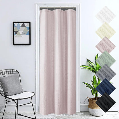 Moga Stall Fabric Shower Curtain - Soft & Lightweight Small Shower Curtain with Texture for Narrow Stall Size, Machine Washable, 36" Wx72 L, Pink