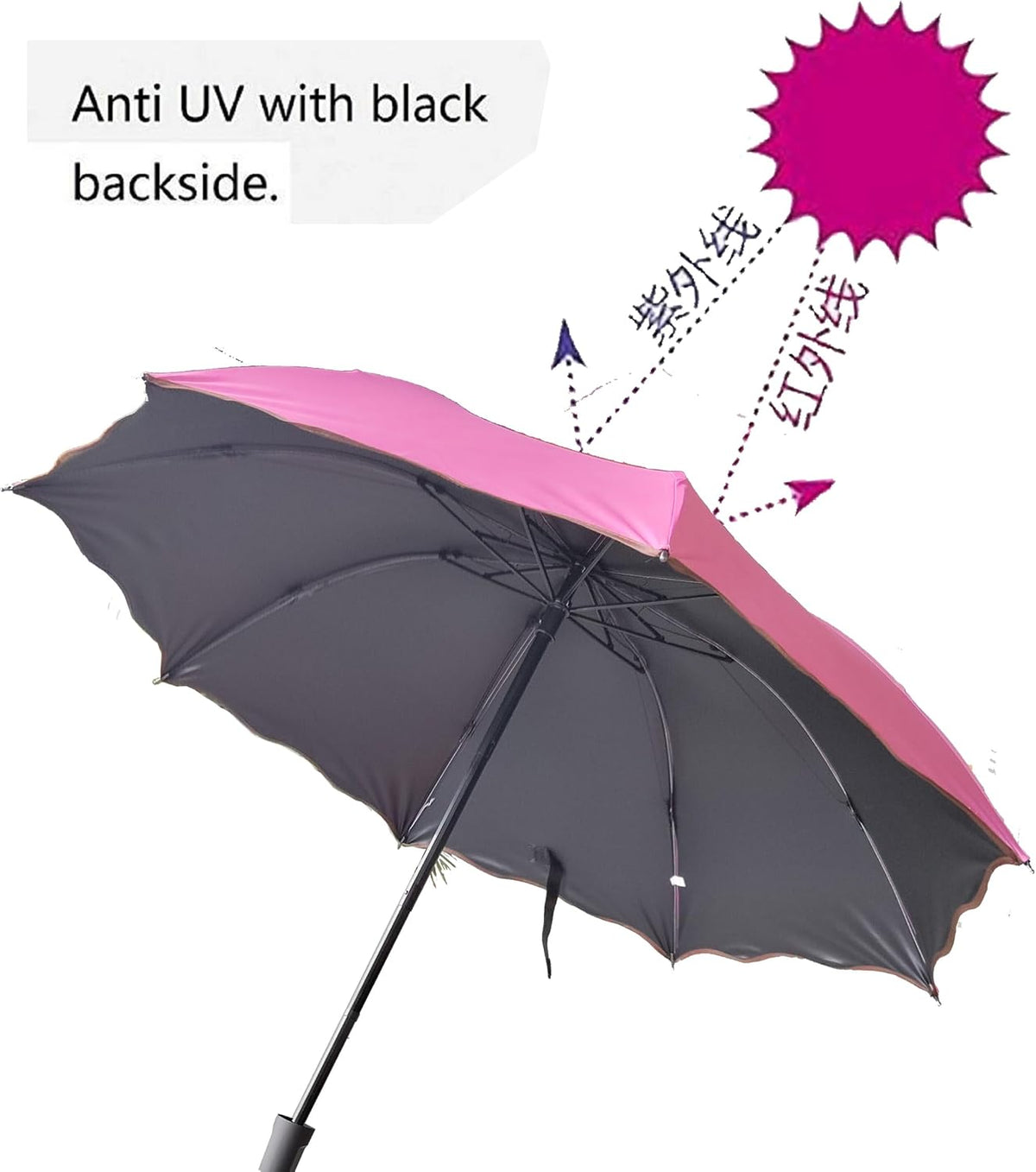 Travel Foldable compact Umbrellas Sun rain Umbrellas parasol with Met Water blomssom blooming material