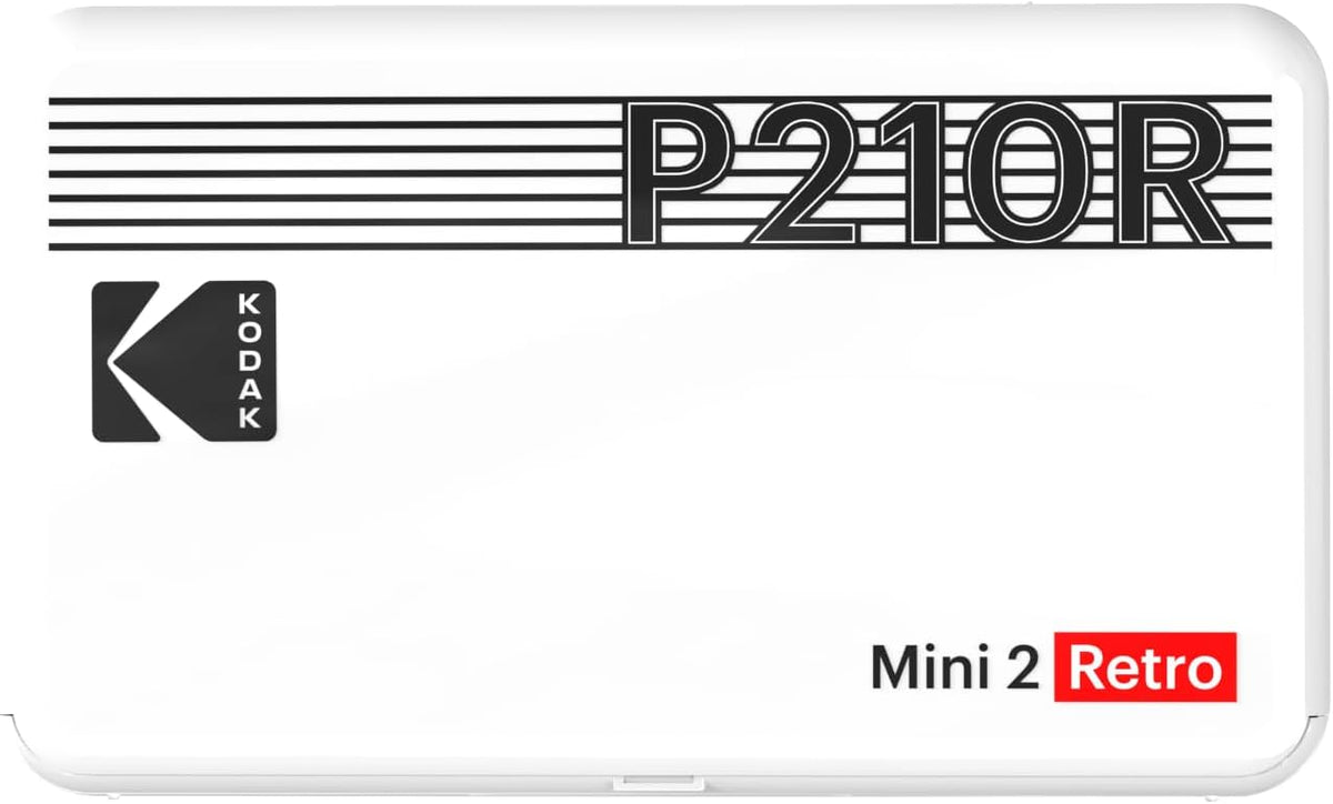 Mini 2 Retro 2x3 Portable Photo Printer, 4PASS, 38 Sheets, White