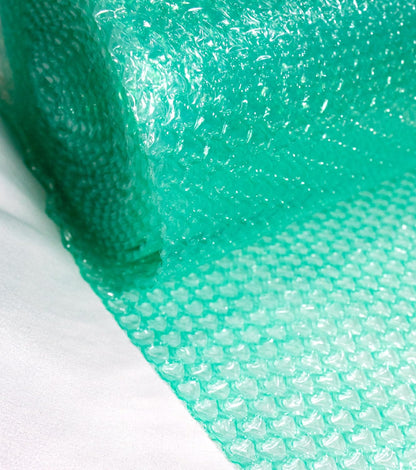 Bright Pink Heart-Shaped Air Cushion Packaging Roll 12 Inch x 15 Feet, Protective Packing (Dark Green)