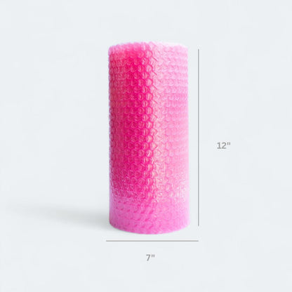 Bright Pink Heart-Shaped Air Cushion Packaging Roll 12 Inch x 15 Feet, Protective Packing (Dark Green)