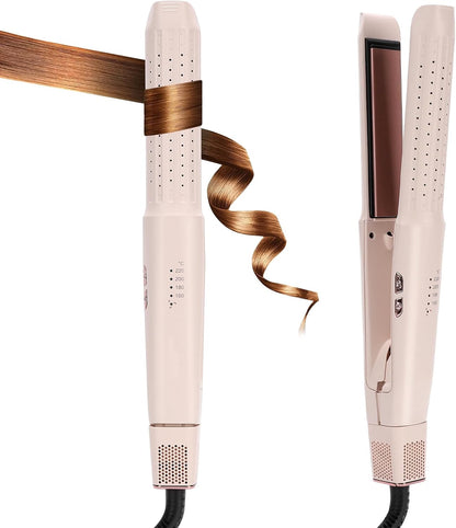 Hair Straightener and Curler Airflow Styler, Blush
