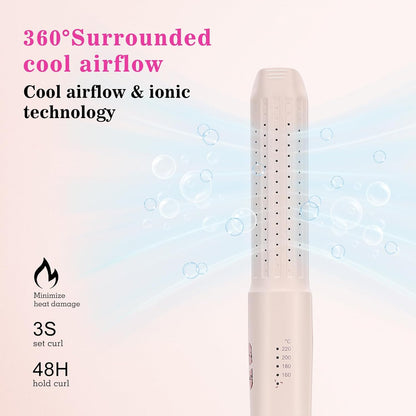 Hair Straightener and Curler Airflow Styler, Blush