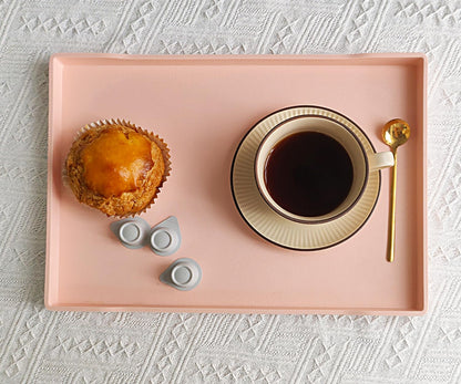 Large Pink Serving Tray (15 x 10.6 inch) for Gathering Small Items