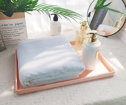 Large Pink Serving Tray (15 x 10.6 inch) for Gathering Small Items