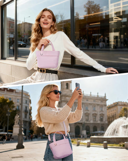 Small Tote Bags for Women, Lightweight Travel Purse Crossbody Bags, Casual Handbag Hobo Bag for Everyday Use and Work