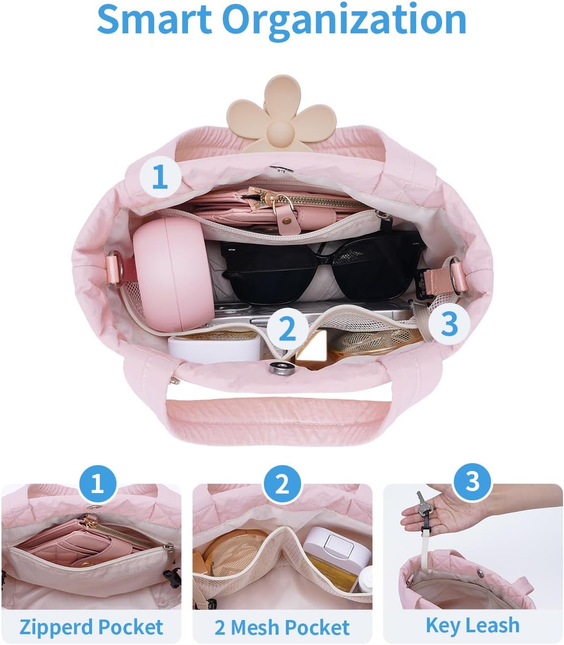 Small Tote Bags for Women, Lightweight Travel Purse Crossbody Bags, Casual Handbag Hobo Bag for Everyday Use and Work