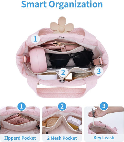 Small Tote Bags for Women, Lightweight Travel Purse Crossbody Bags, Casual Handbag Hobo Bag for Everyday Use and Work