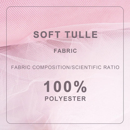 Light Pink Tulle Fabric Roll 54 Inch 40 Yards, Large Tulle Spool Bolt