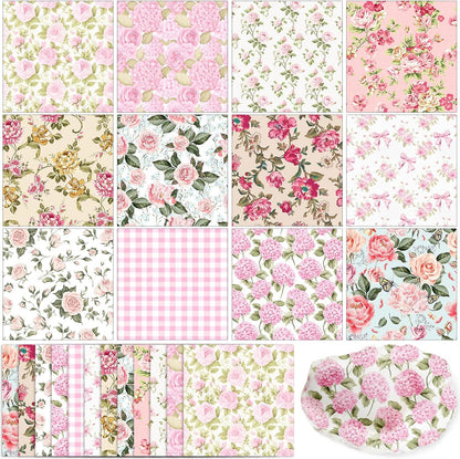 144 Pack 13 Inch Pink Floral Decoupage Paper Napkins for Decorative