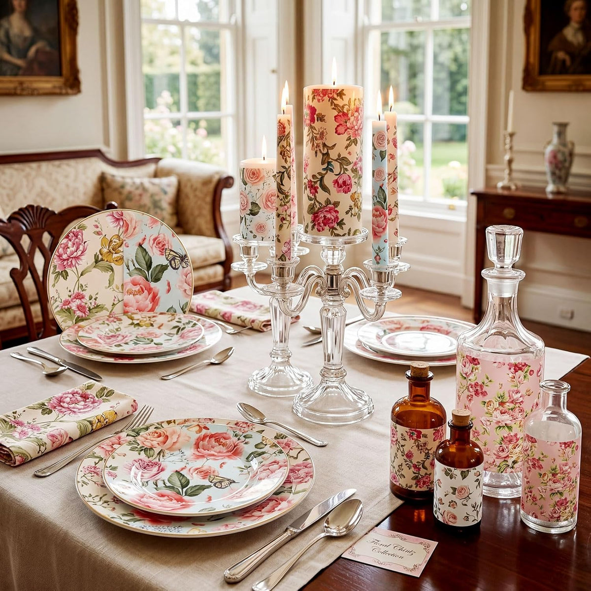 144 Pack 13 Inch Pink Floral Decoupage Paper Napkins for Decorative